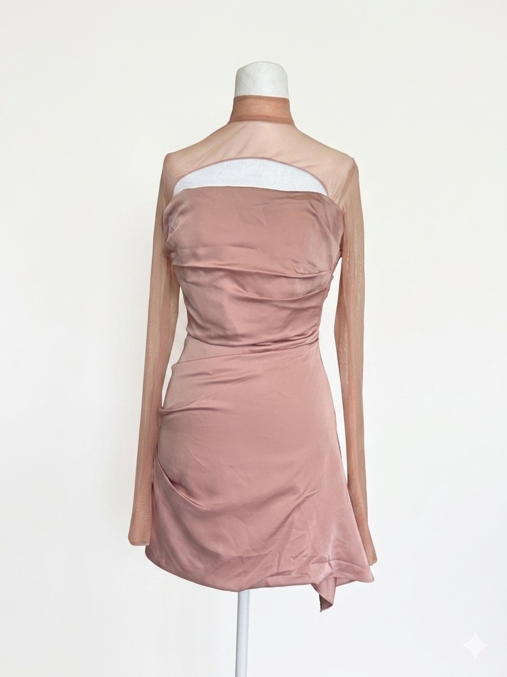 ALIAVA ALIEVA‎ Maya Mini Dress Pink Size XS NWT Cocktail Party Silk Corset Top